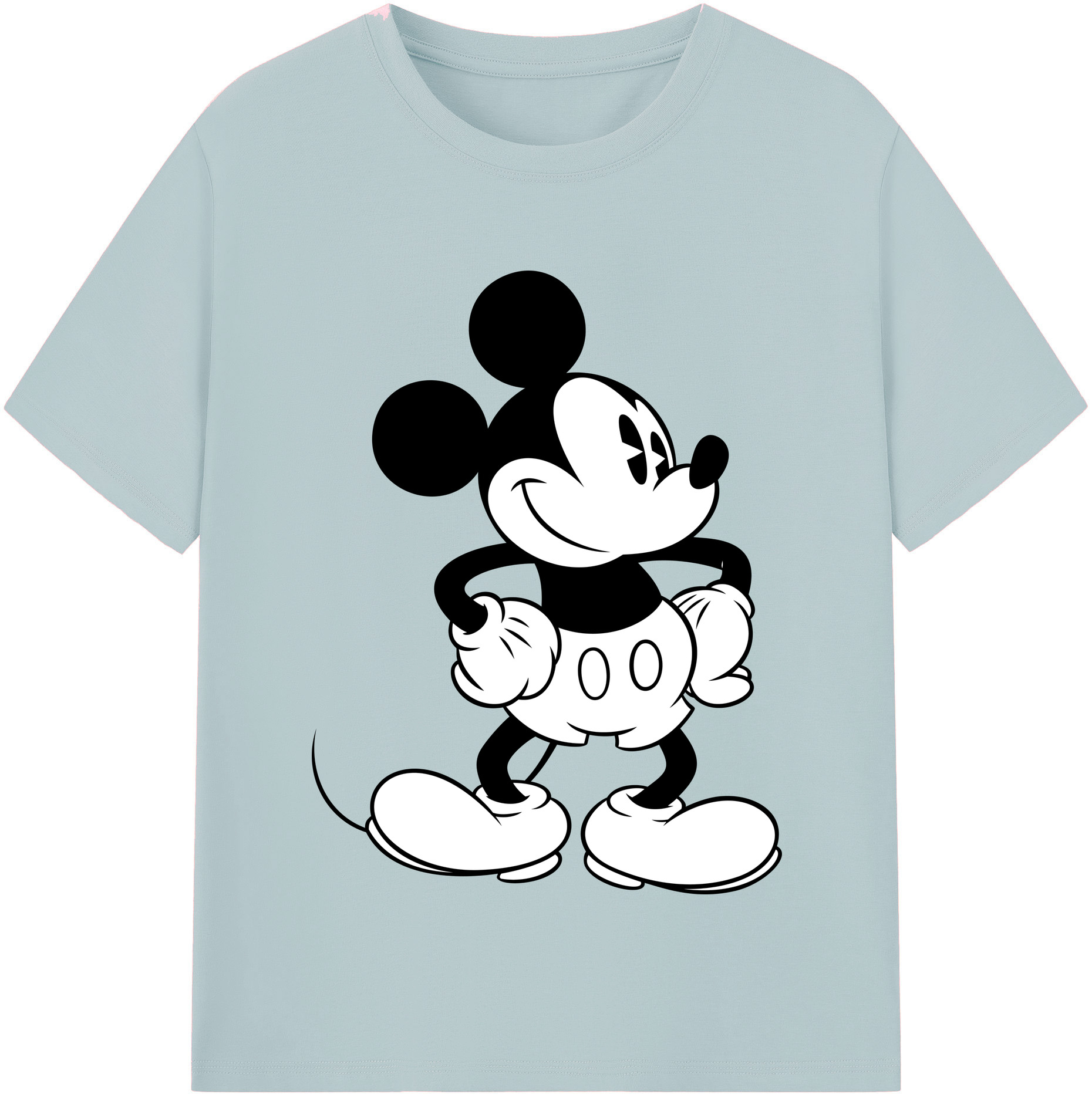 （画像用） ミッキーマウス Mickey Mouse 綿100％半袖Tシャツ（フロントプリント）
